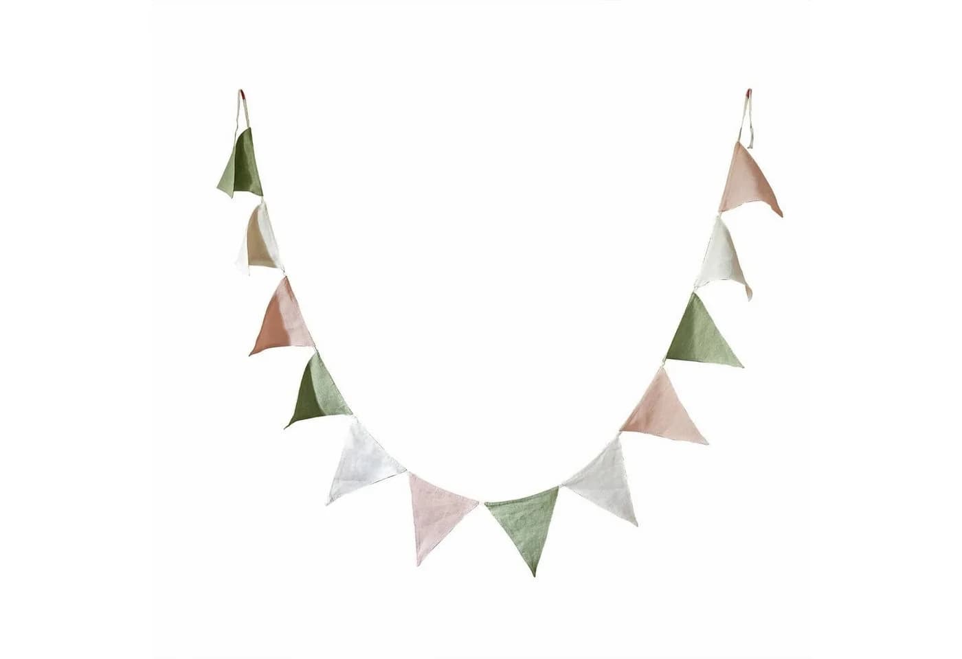 Mirabeau Wimpelkette Rêveline Rosa/Grün Creme Leinen - Bild 2