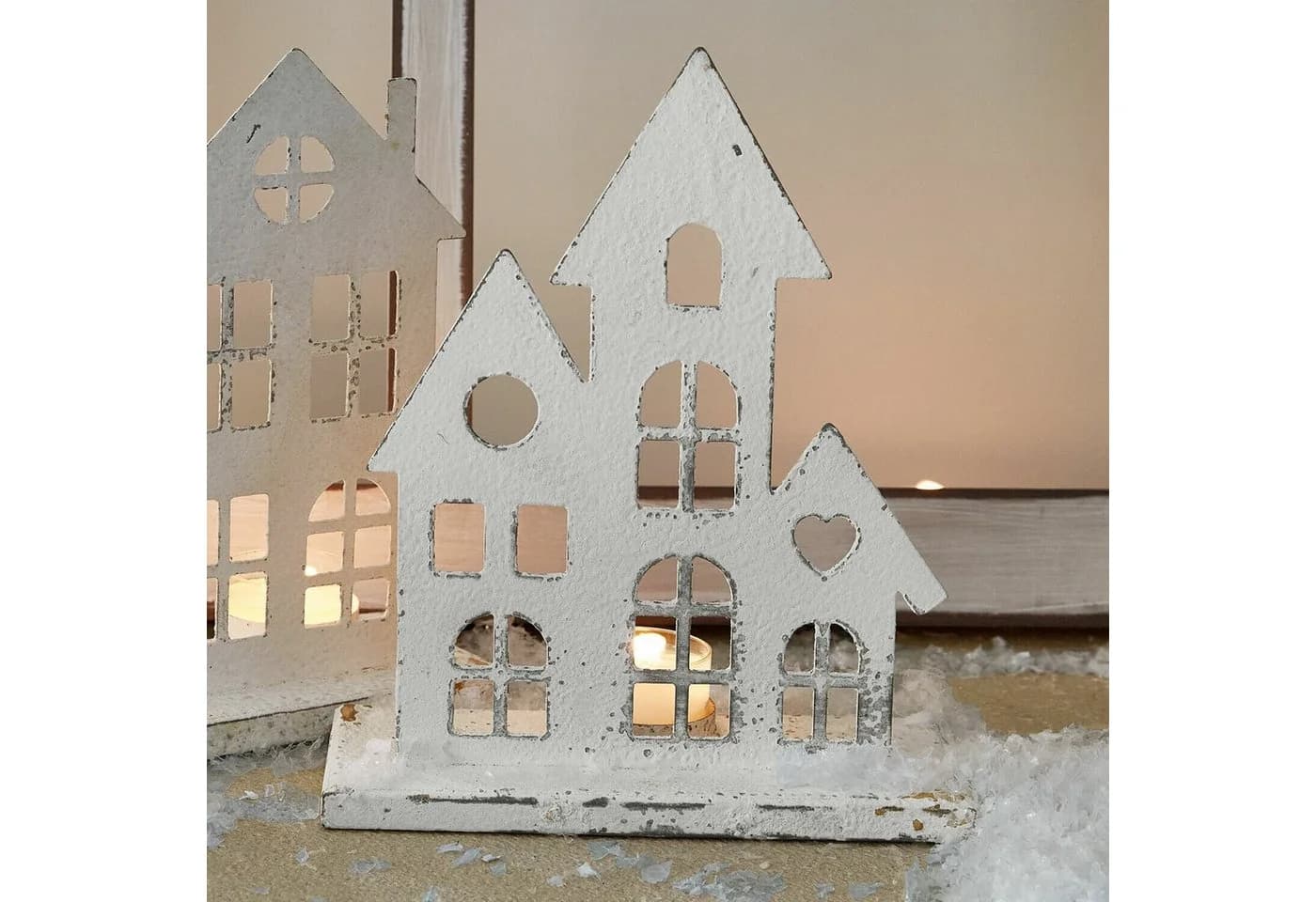 Mirabeau Kerzenständer 2er Set Vexano Antikweiß - Bild 4