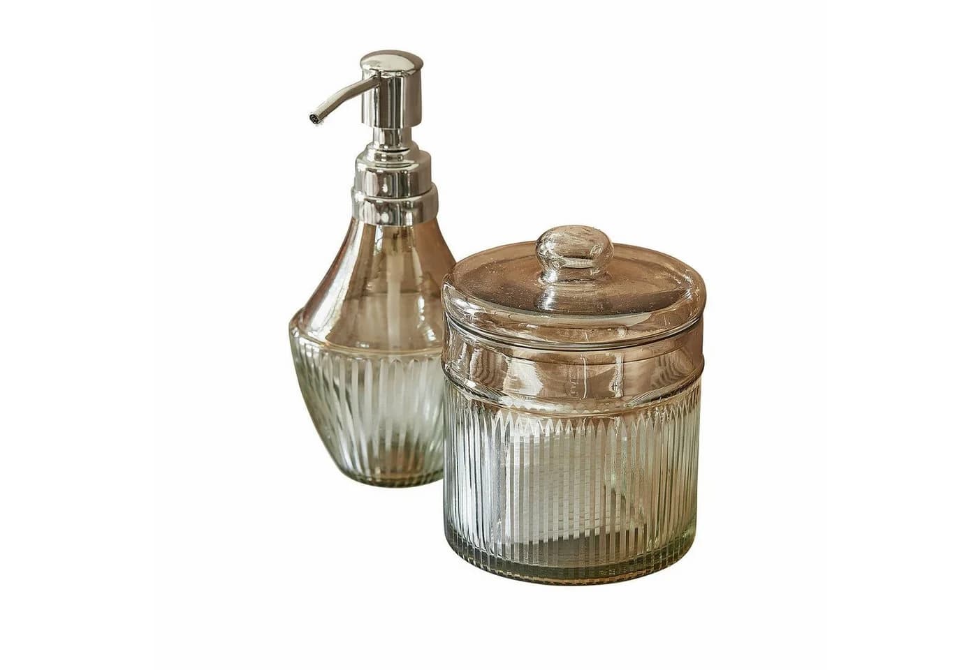 Mirabeau Badorganizer Bad-Set Jolivienne braun/klar Glas - Bild 2
