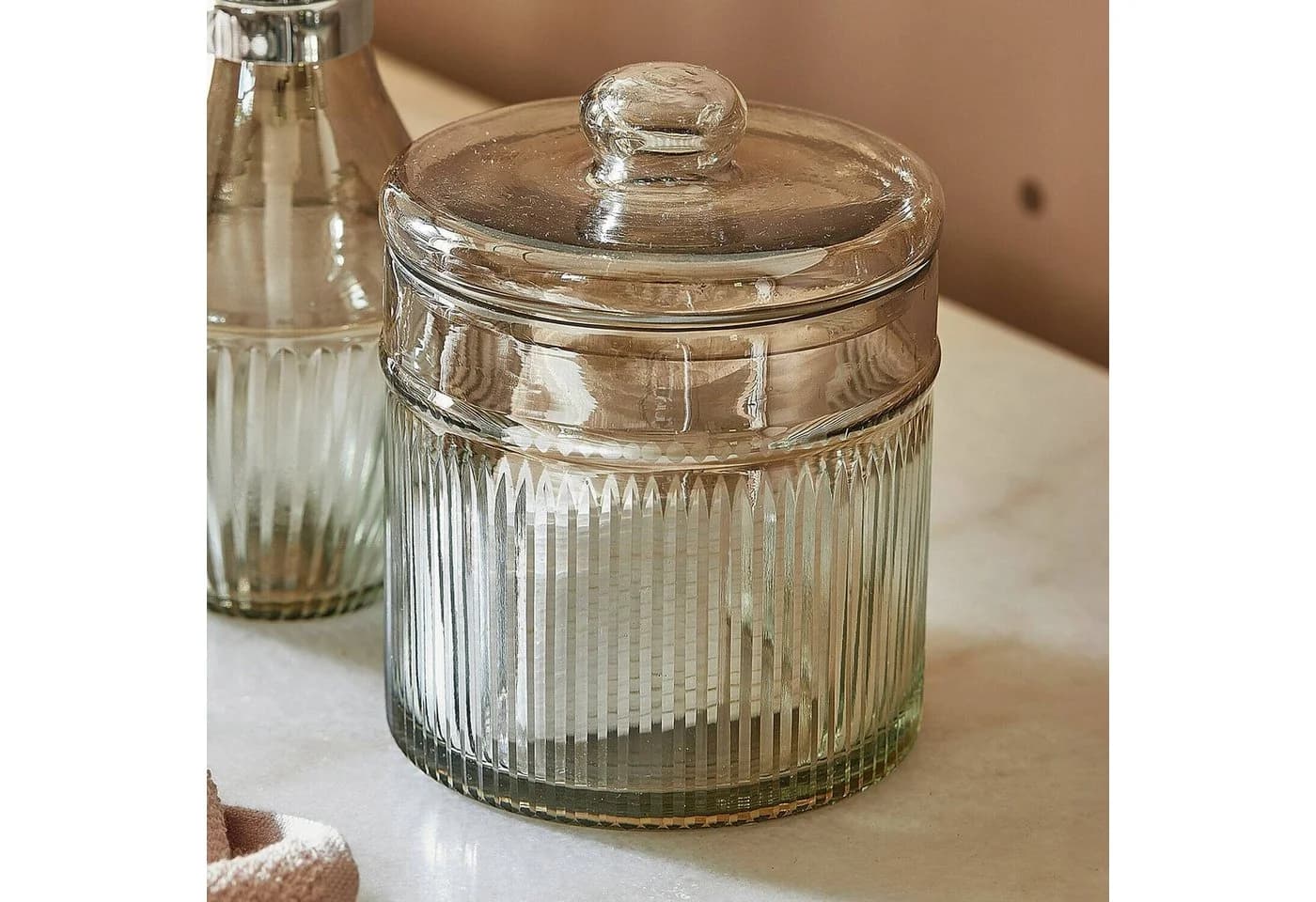 Mirabeau Badorganizer Bad-Set Jolivienne braun/klar Glas - Bild 5