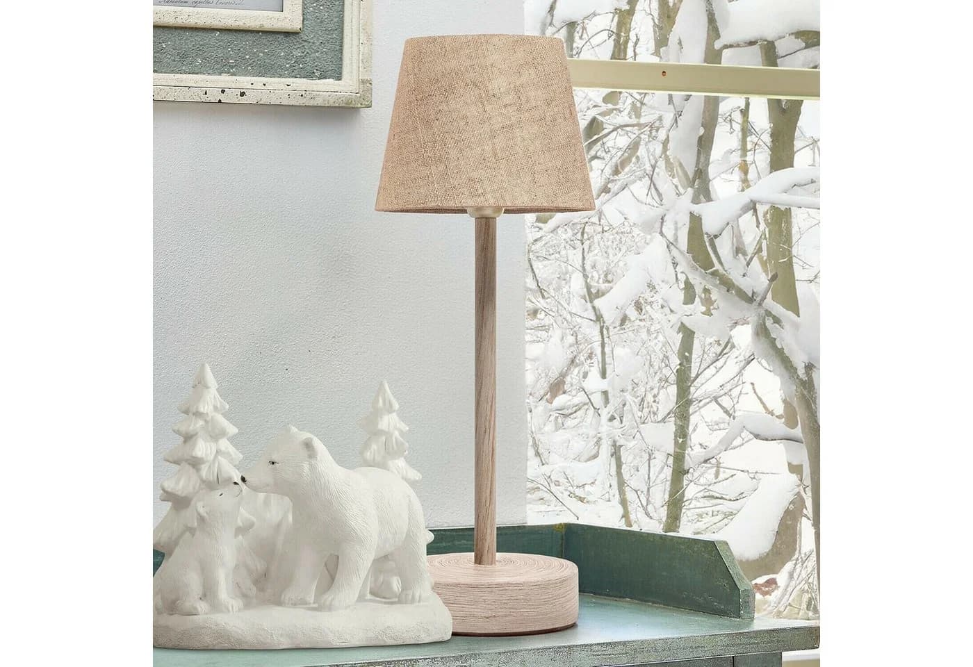 Mirabeau Tischleuchte Sylvainie creme USB-C - Bild 3