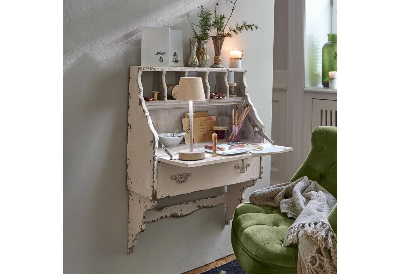 Mirabeau Tischleuchte Sylvainie creme USB-C - Bild 4
