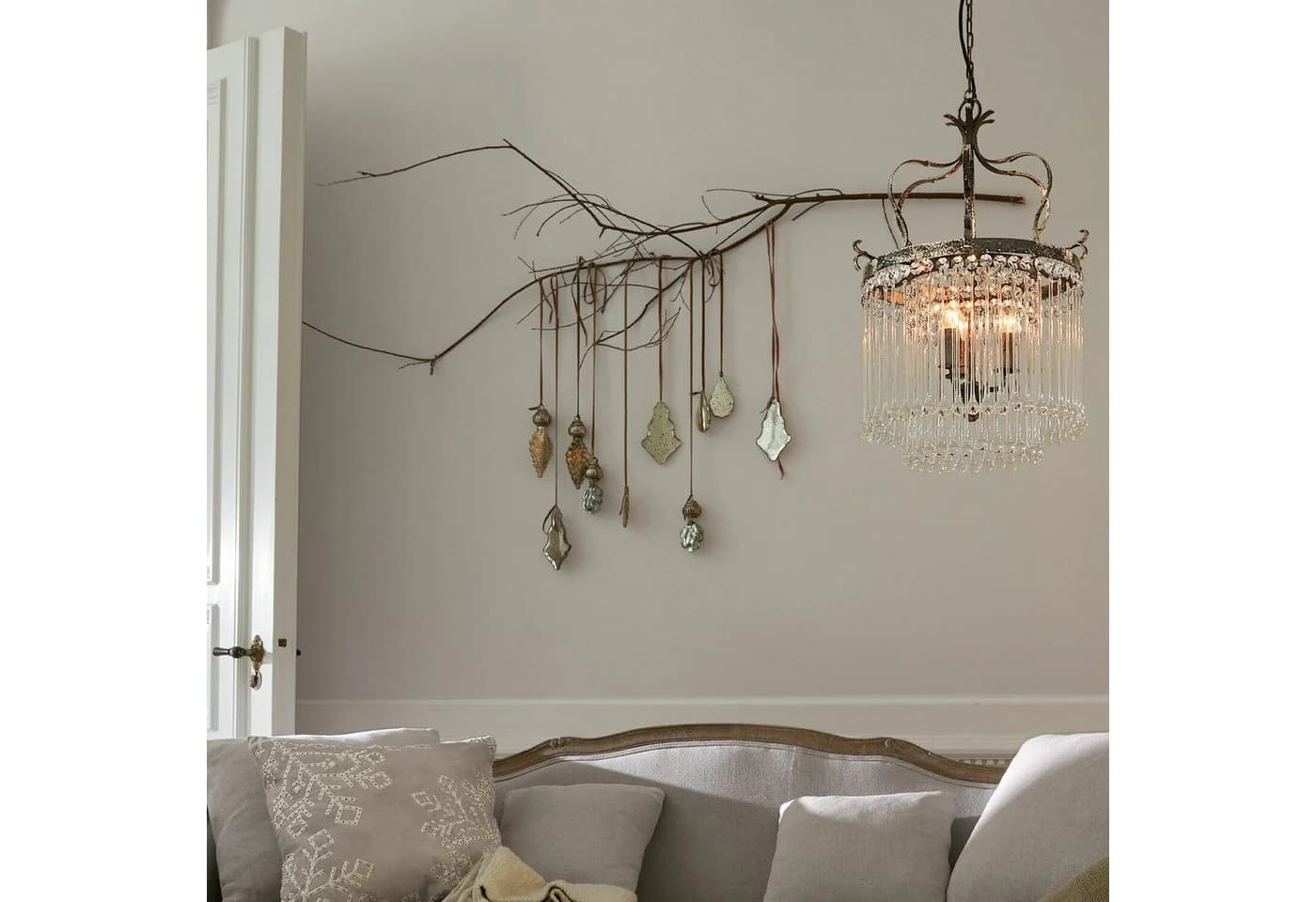 Mirabeau Christbaumschmuck Anhänger 4er Set Géraudet Antiksilber - Bild 5