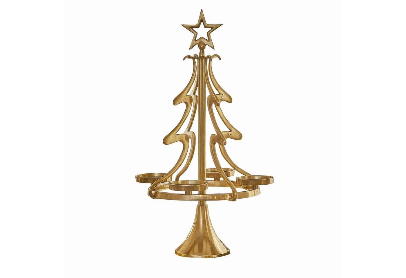 Mirabeau Adventskranzständer Gaetana gold
