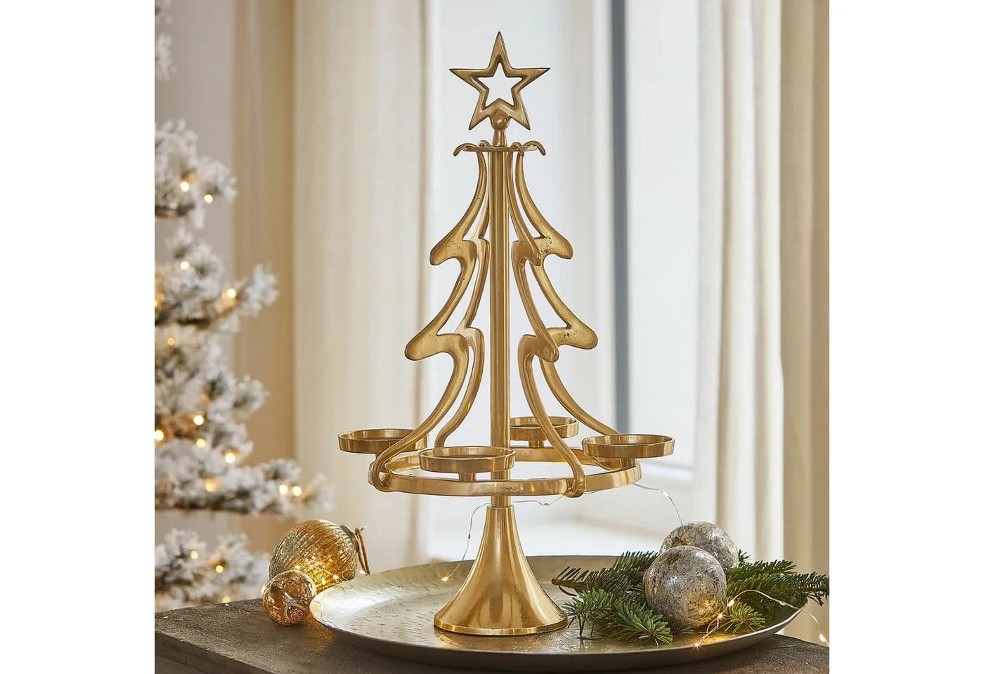 Mirabeau Adventskranzständer Gaetana gold - Bild 3