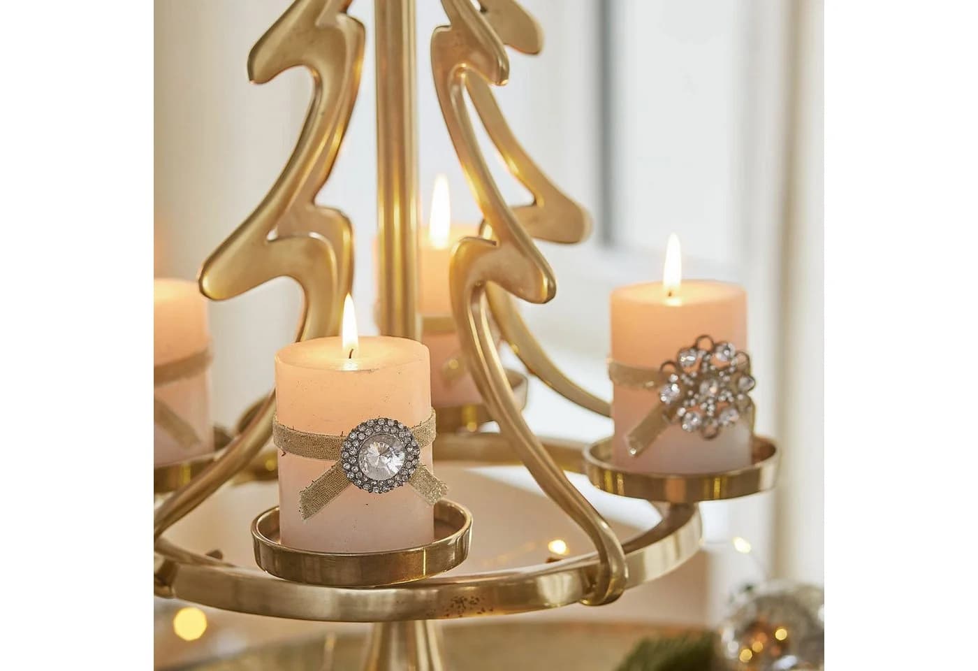 Mirabeau Adventskranzständer Gaetana gold - Bild 5
