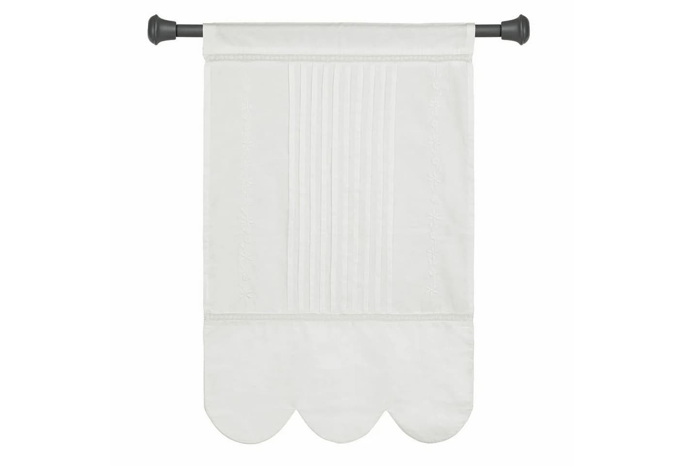 Mirabeau Scheibengardine Wistelle Weiß 100% Baumwolle mit Stickereien - Bild 2