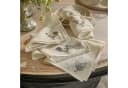 Mirabeau Stoffserviette 4er Set Walorine Leinen Hühner-Motiv Creme Bild 3