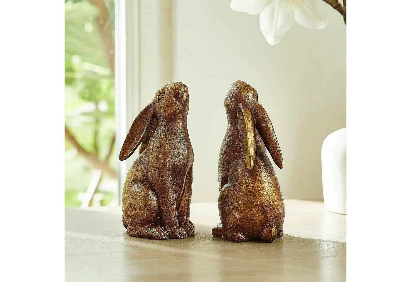 Mirabeau Osterfigur Buchstütze 2er Set Antikmessing - Bild 4