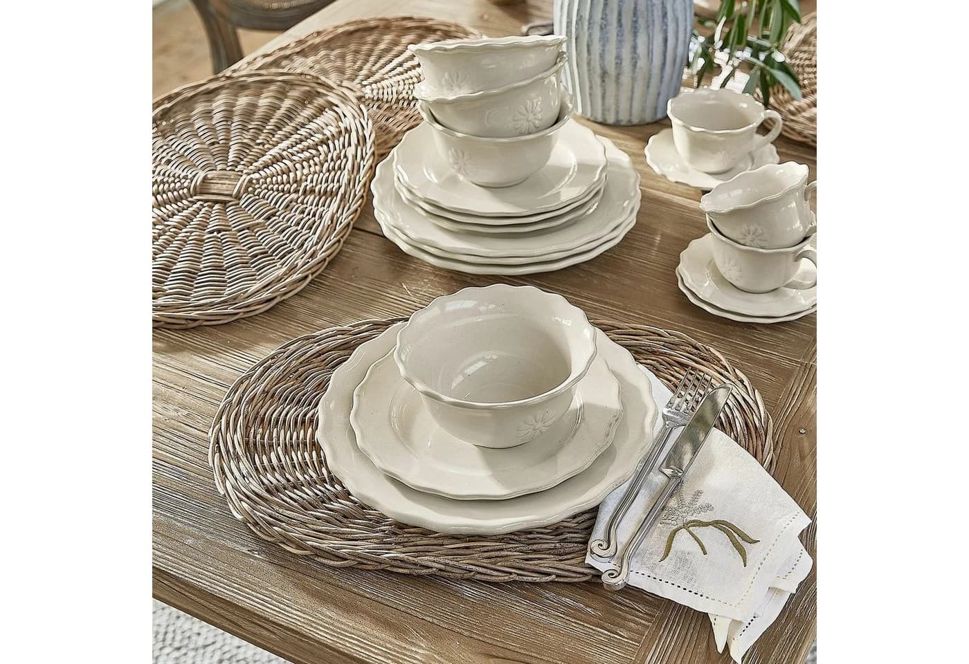 Mirabeau Platzset 4er Set Villoray braun Rattan - Bild 3