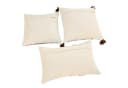 Mirabeau Kissenhülle 3er Set Arsalan creme/braun Baumwolle Bild 1