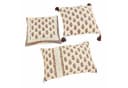 Mirabeau Kissenhülle 3er Set Arsalan creme/braun Baumwolle Bild 2