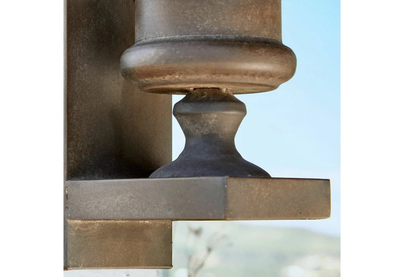 Mirabeau Wandkerzenhalter Aquivex antikbraun Eisen mit Glaseinsatz - Bild 4