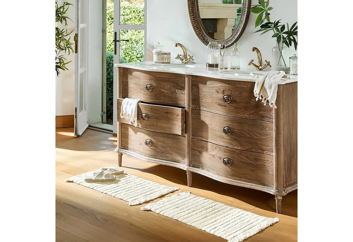 Mirabeau Badematte Dreamyville Creme 100% Baumwolle - Bild 4