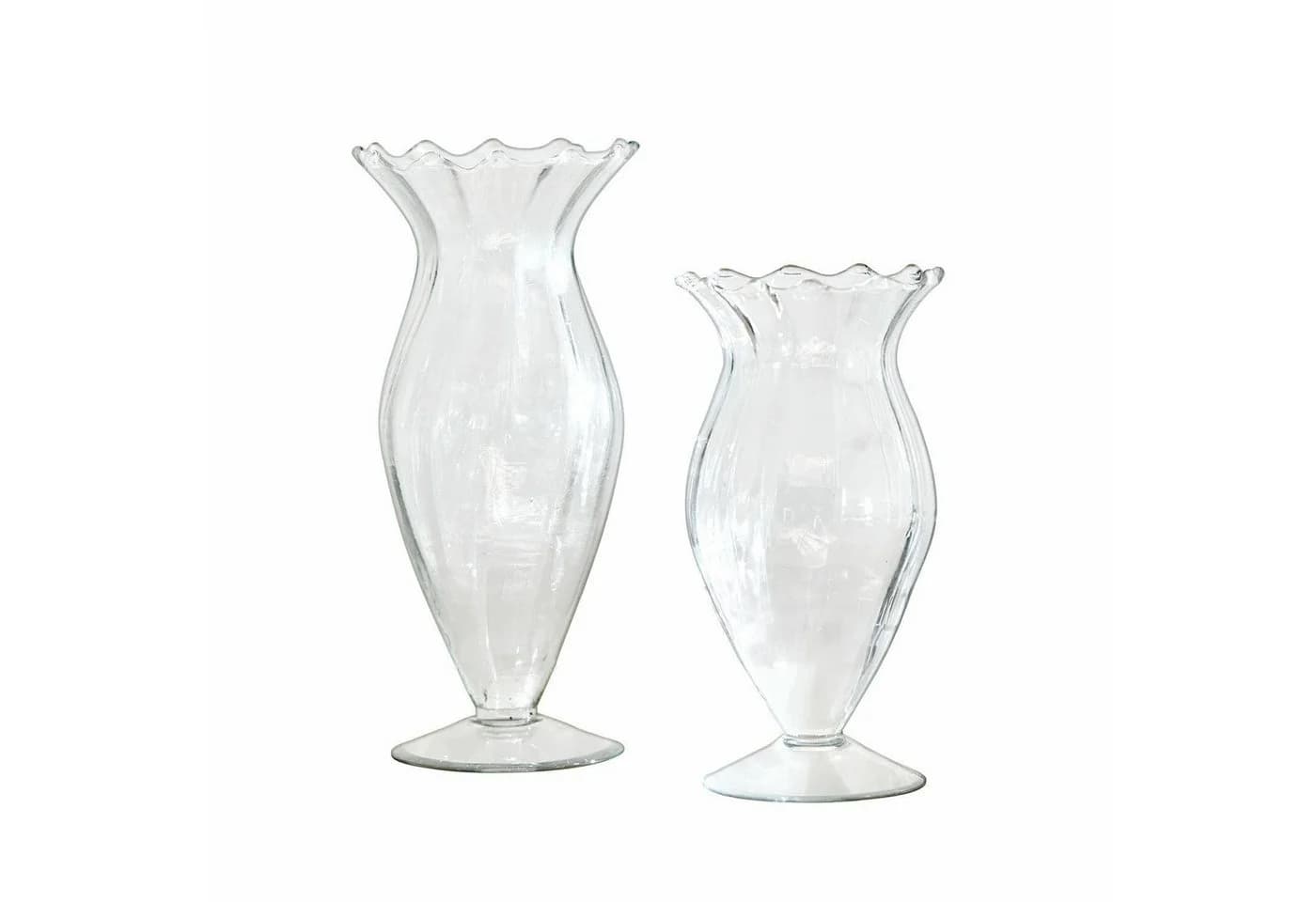 Mirabeau Tischvase Deniélou 2er Set Klar Glas Tulpenform