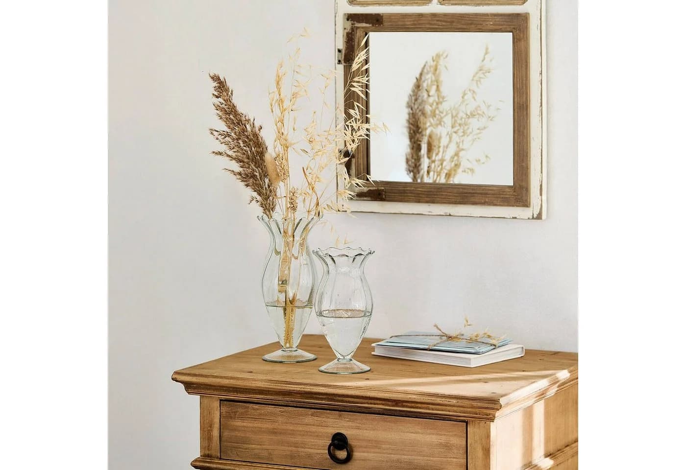 Mirabeau Tischvase Deniélou 2er Set Klar Glas Tulpenform - Bild 4