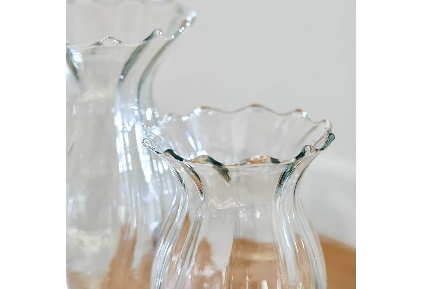 Mirabeau Tischvase Deniélou 2er Set Klar Glas Tulpenform - Bild 5