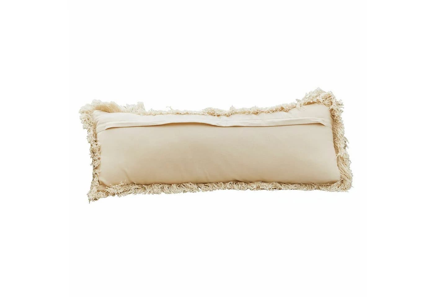 Mirabeau Dekokissen Rousseline Creme mit Pailletten und Fransen