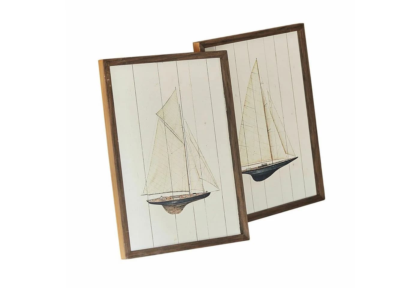 Mirabeau Wanddeko 2er Set Lemoux Nautisch Creme/Braun - Bild 2