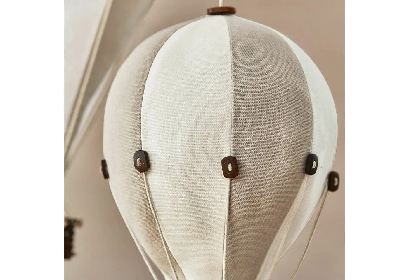 Mirabeau Wanddekoobjekt Deko-Heißluftballon 2er Set Merrybean Creme/Grau - Bild 5