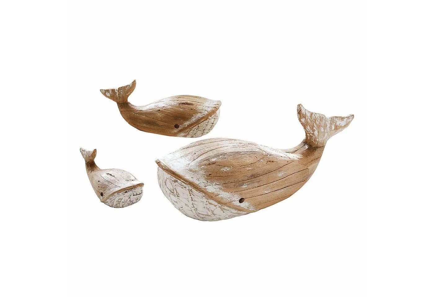 Breezie Deko-Wal Set 3-teilig Braun Naturbelassen Tannenholz - Bild 2