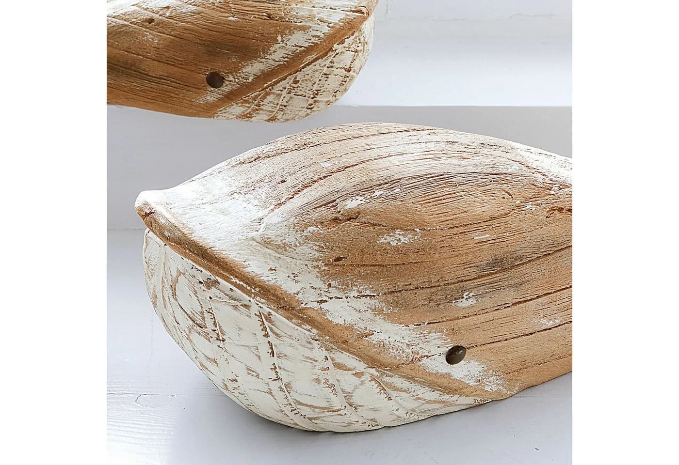 Breezie Deko-Wal Set 3-teilig Braun Naturbelassen Tannenholz - Bild 4