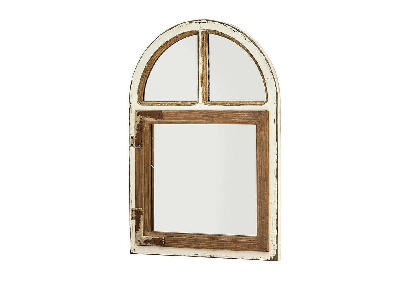 Mirabeau Spiegel Zilvento Antikweiß/Braun Fensterdesign - Bild 2
