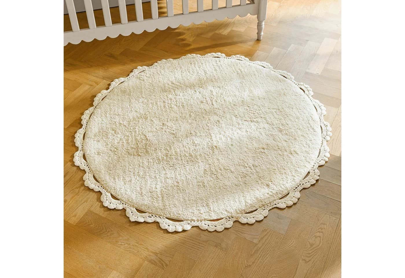 Mirabeau Teppich Arash Creme Baumwolle 120 cm