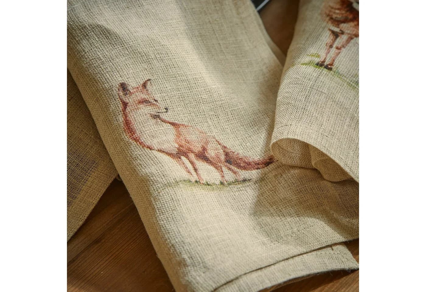 Mirabeau Stoffserviette 4er Set Doucier Leinen Beige - Bild 4
