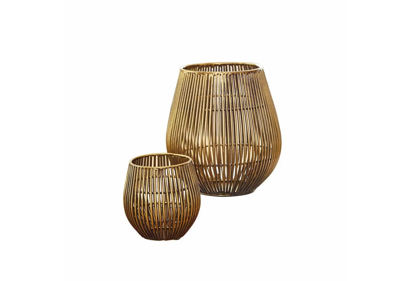 Mirabeau Windlicht-Set Pontarino Antikmessing 2er Set