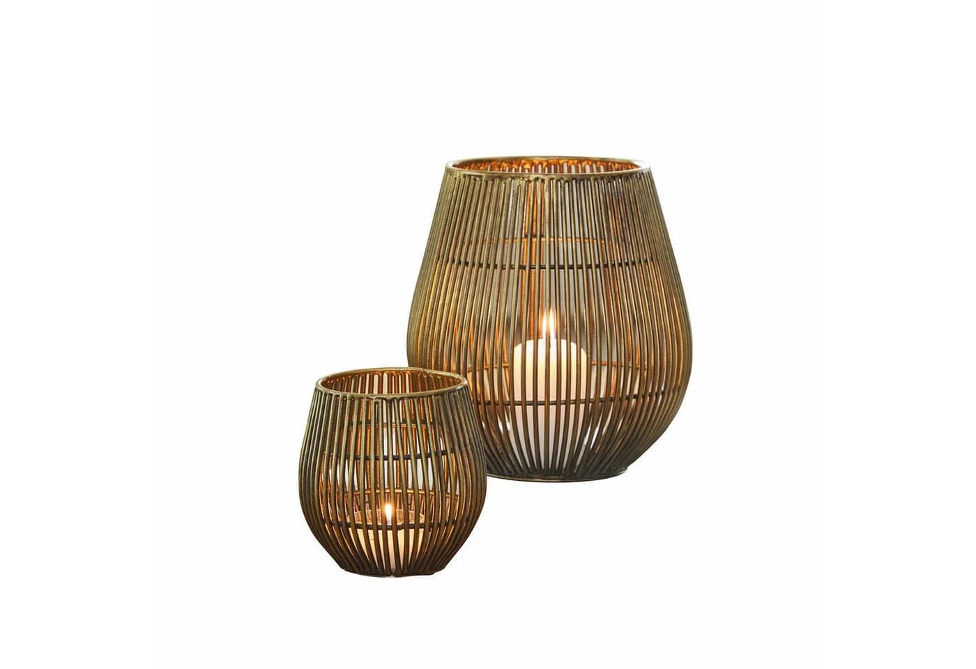Mirabeau Windlicht-Set Pontarino Antikmessing 2er Set - Bild 2