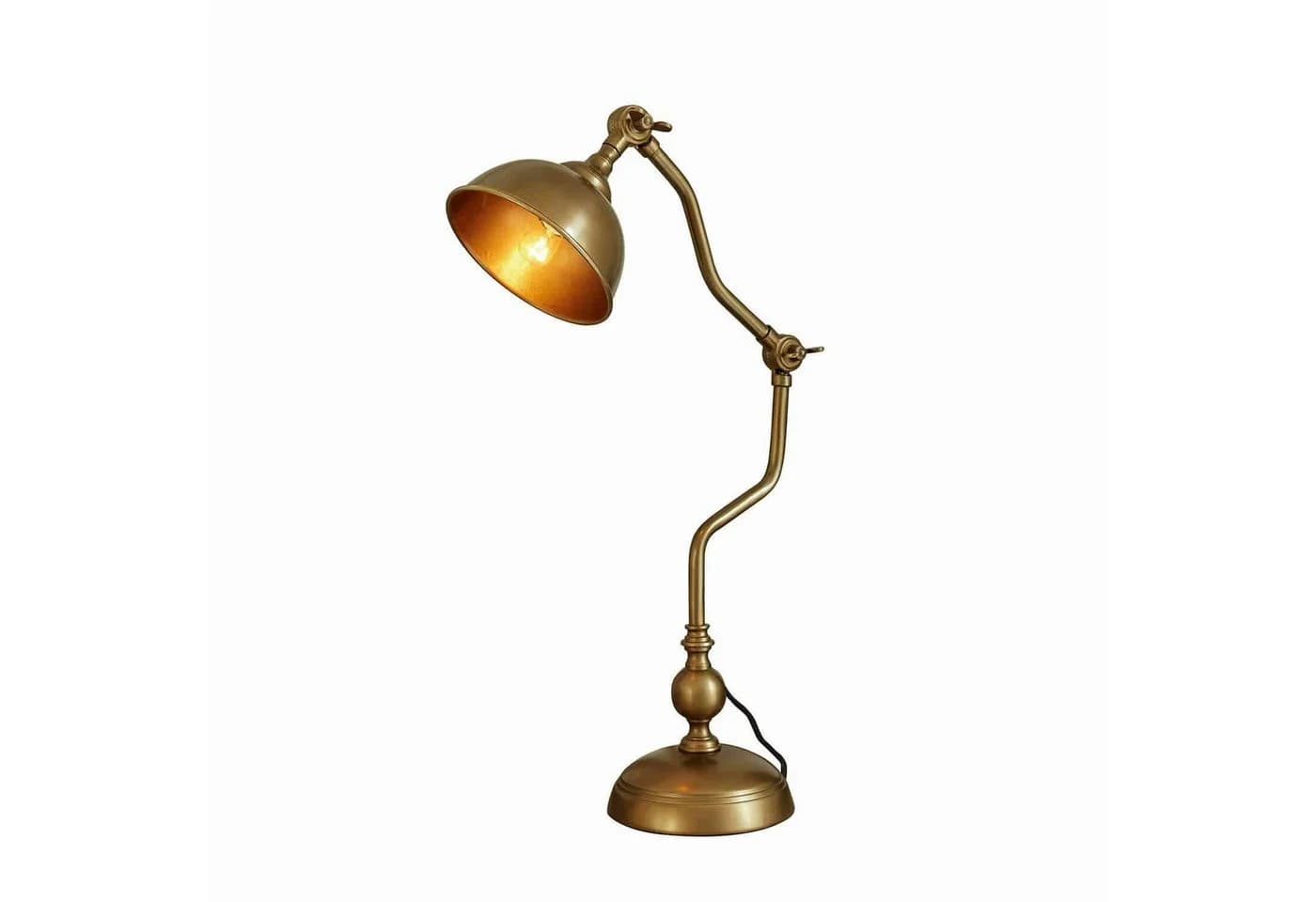 Mirabeau Tischleuchte Harrowden Antikmessing Retro Design - Bild 2