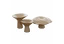 Mirabeau Deko-Pilz 3er Set Safoura beige Steingut Bild 2