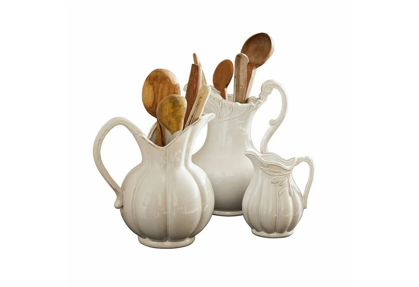 Mirabeau Tischvase Krug Set 3er Lucanera Weiß - Bild 2