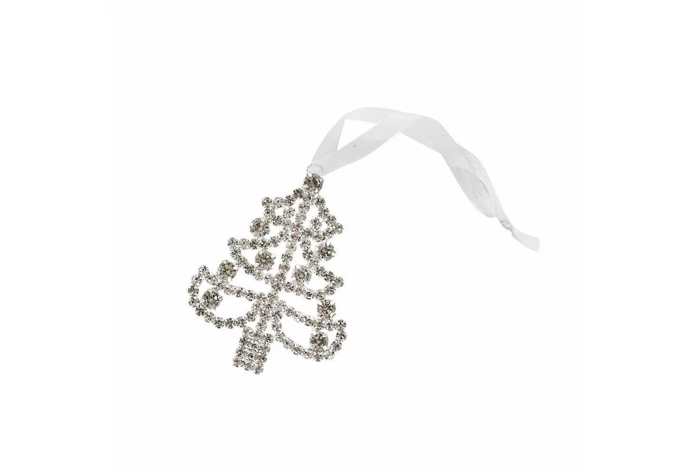 Mirabeau Christbaumschmuck Anhänger Orilane silber Tannenform - Bild 2