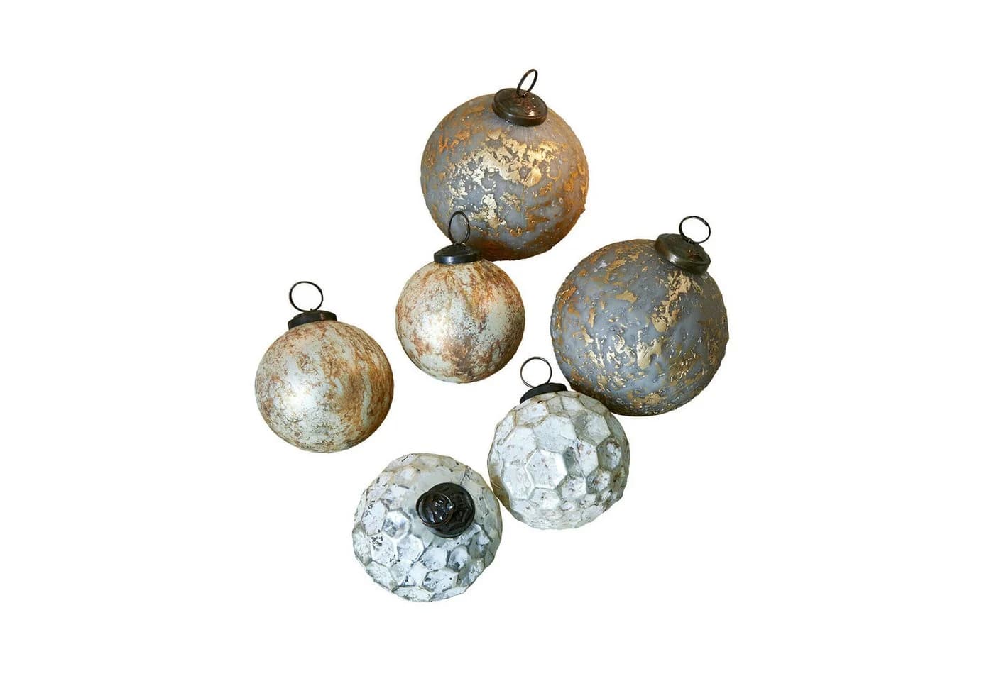 Mirabeau Weihnachtskugel 6er Set Bellezia gold/creme Glas - Bild 2