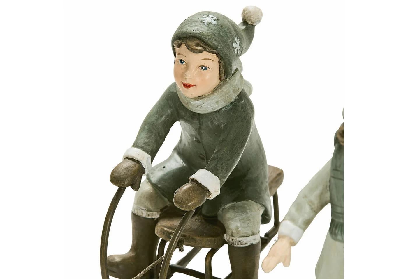 Mirabeau Weihnachtsfigur 2er Set Andros grün Polyresin - Bild 5