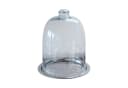 Mirabeau Vorratsdose Glasglocke mit Messingplatte Chardonne silber/klar Bild 2