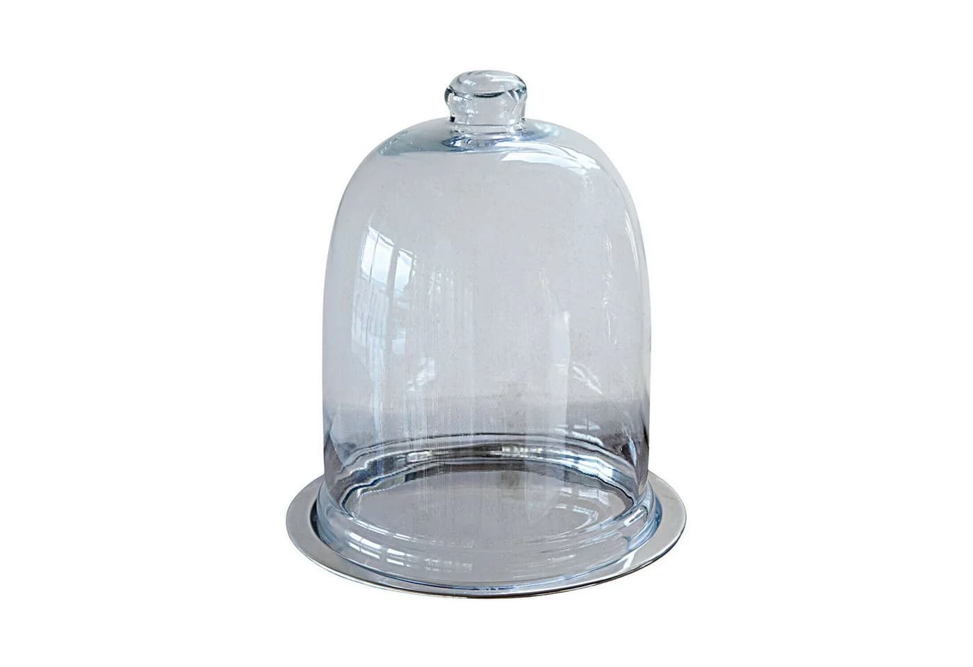 Mirabeau Vorratsdose Glasglocke mit Messingplatte Chardonne silber/klar - Bild 2
