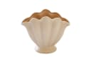 Mirabeau Tischvase Nuvienne Creme Steinzeug Muschelform Bild 3