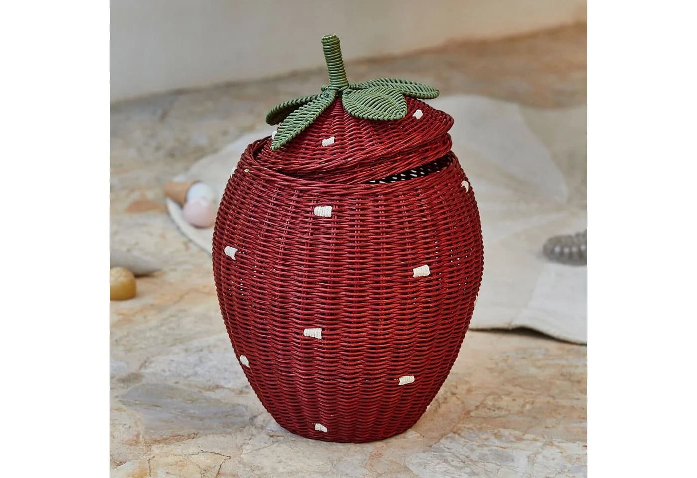 Mirabeau Dekokorb Erdbeerkorb Giggleberry rot/grün