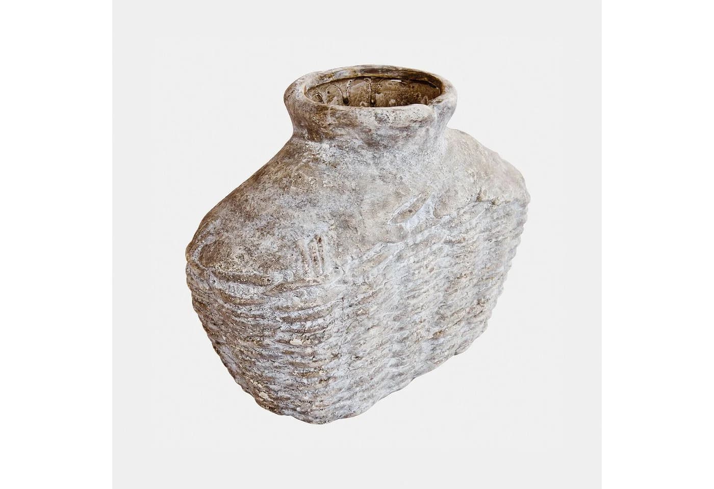 Mirabeau Übertopf Vase 2er Set Orlaithea antikbeige Grau-Beige Steinzeug - Bild 4