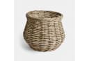 Mirabeau Dekokorb Elvendia grau aus handgeflochtenem Rattan Bild 2