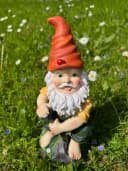 Geschenk-Himmel Gartenzwerg 4er-Set - Lustige Dekofiguren 22cm Bild 1