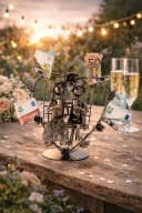 Geschenk-Himmel Dekofigur Metall Paar Schaukel Geldgeschenk Bild 4