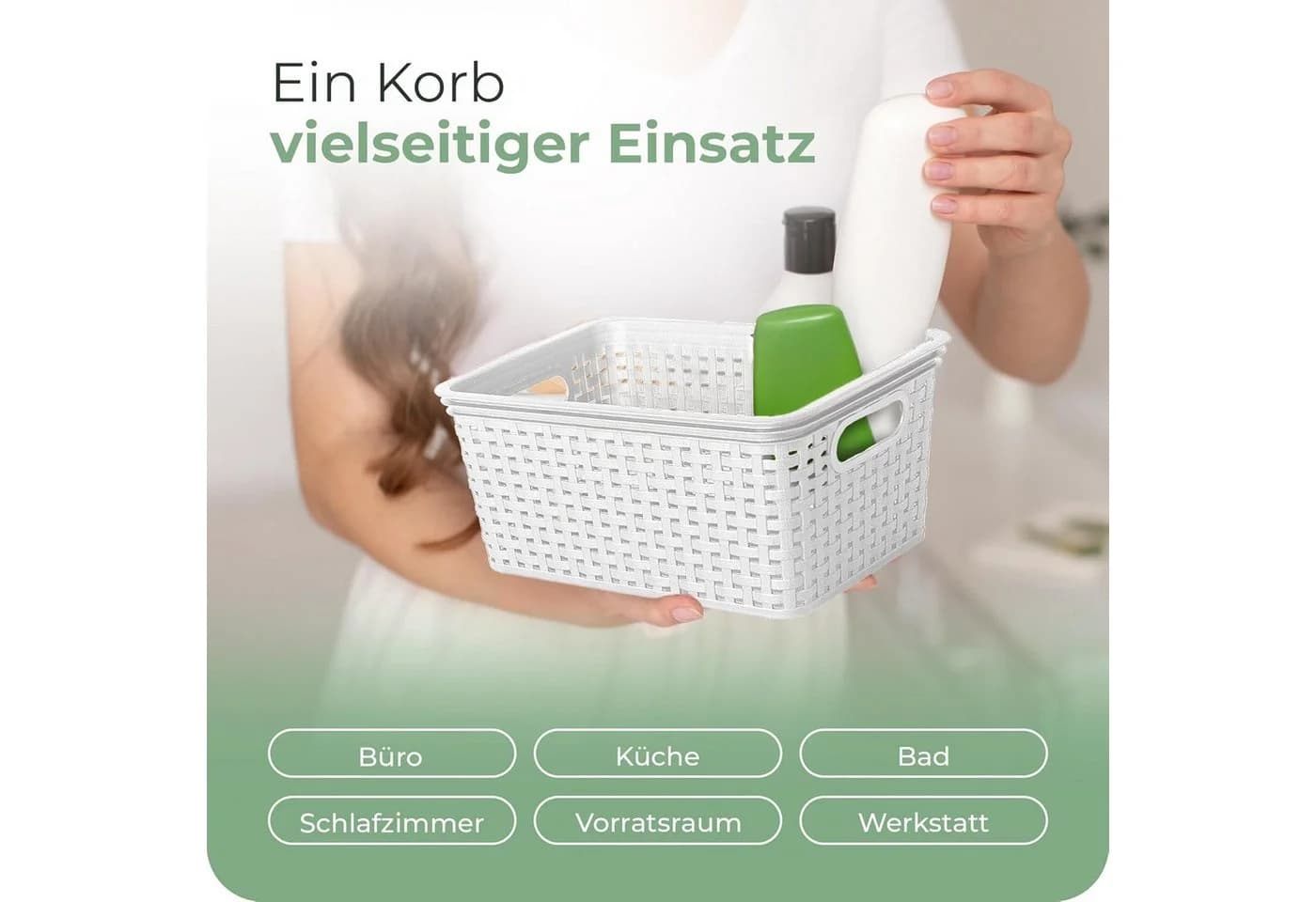 Novaliv 2er Set Aufbewahrungsbox mit Holzdeckel Beige Rattan-Design - Bild 4