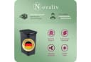 Novaliv Wäschekorb 60L Schwarz mit Deckel Rattanoptik Bild 5
