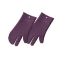Kochblume Silikon Topfhandschuhe 2-tlg. Violett Hitzebeständig 230°C Bild 2