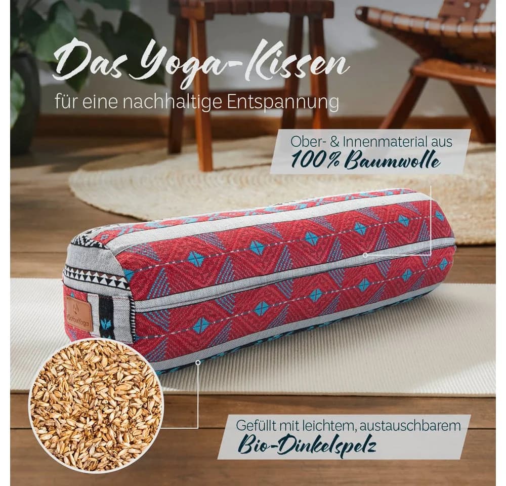 #DoYourYoga Yoga Bolster Bodensitzkissen Bunt Meditation Pilates