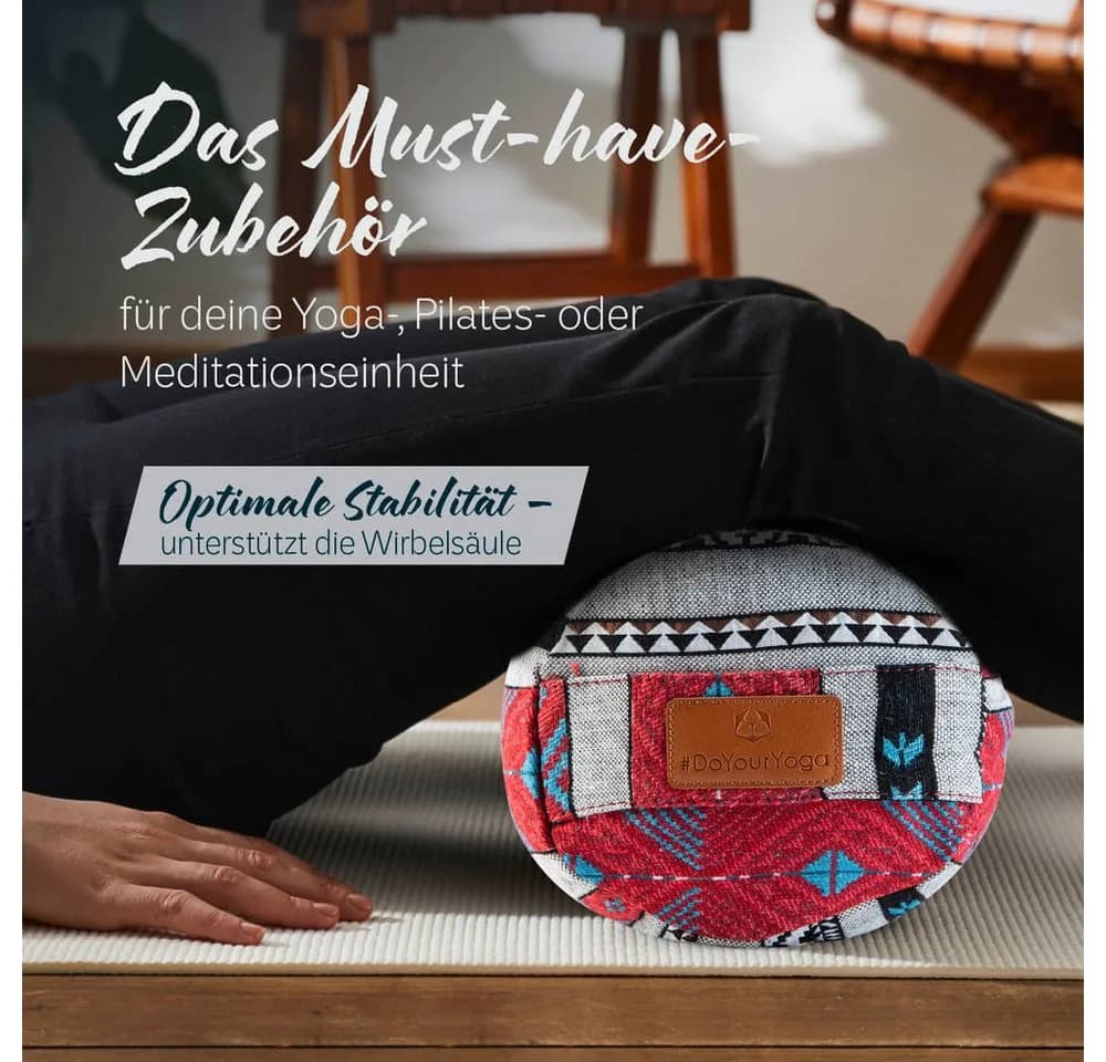 #DoYourYoga Yoga Bolster Bodensitzkissen Bunt Meditation Pilates - Bild 3